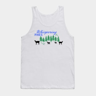 Whispering pines blue and black Tank Top